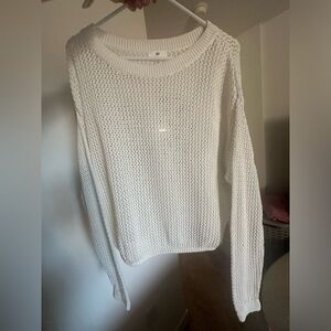 BP Open Knit Sweater - XL/Ivory